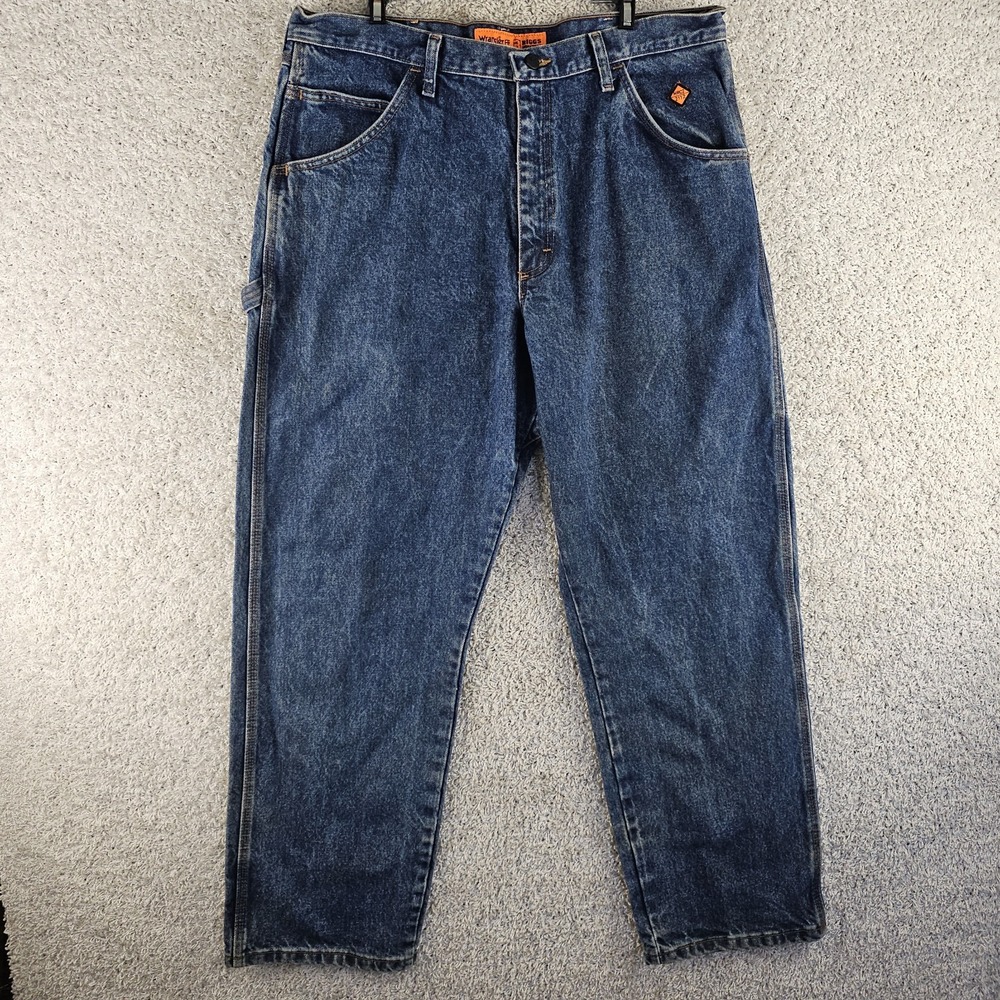 Wrangler FR Riggs Workwear Carpenter Jeans 38x32 Flame Resistant CAT2 Denim